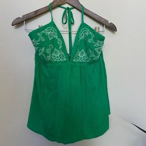 🌸 Flying Tomato 🌸 bright green halter top